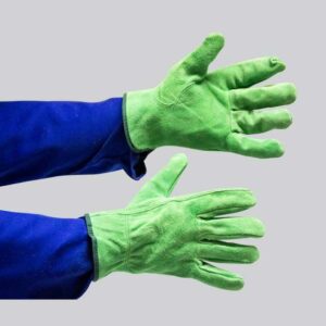 vip keystone split leather glove – green