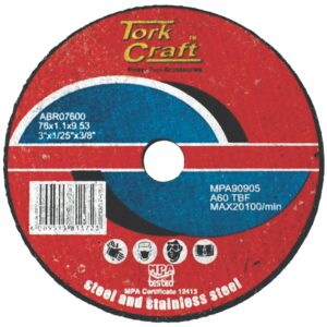 abrasive cutting wheel for steel 76 x 1.1 x 9.53