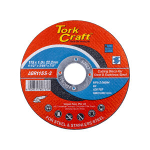 cutting disc steel & ss 115 x 1.0 x 22.2 mm