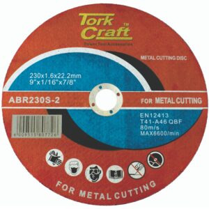 cutting disc steel and ss 230 x 1.6 x 22.22mm