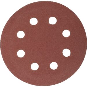 sanding disc 125mm 40 grit with holes 10/pk hook and loop