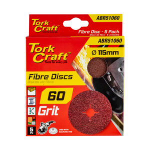 fibre disc 115mm 60 grit 5/pack
