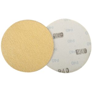gold disc (50 pieces) 40 grit 150mm without hole hook and loop