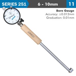 dial bore gauge 6 10mm 0.012mm acc. 0.001mm grad.