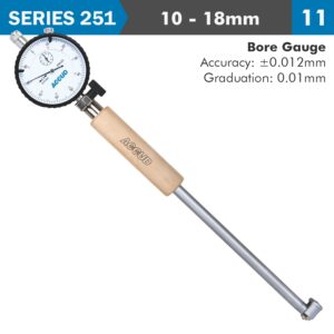 dial bore gauge 10 18mm 0.012mm acc. 0.001mm grad.