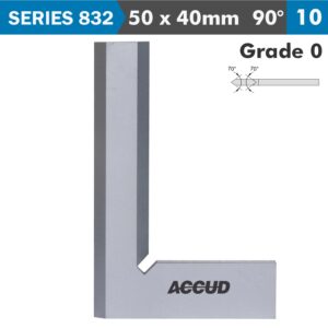 beveled edge square 90 deg. grade 0 50x40mm