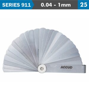 feeler gauge 75mm 0.04 1.00mm 25leaves din2275