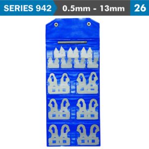 radius gauge set 0.5 13mm with handle