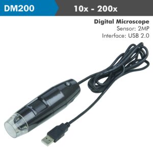 accud digital microscope 10 200x