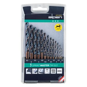 hss sprint drill bit set 13 piece 1.5 6.5 3.2+4.8