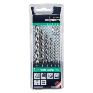 cobalt drill bit set 6 piece 2 8mm