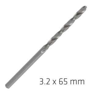 alpen pro hss 3.2mm drill din 338 rn 135 split point plastic wallet (