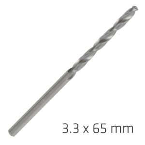 alpen pro hss 3.3mm drill din 338 rn 135 split point plastic wallet (