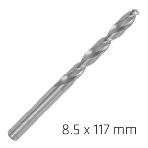 alpen pro hss 8.5mm drill din 338 rn 135 split point plastic wallet