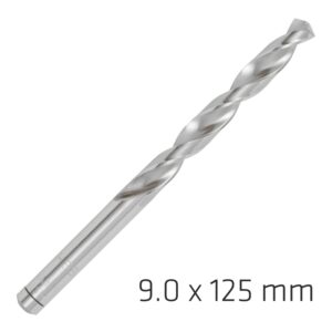 alpen pro hss 9mm drill din 338 rn 135 split point plastic wallet