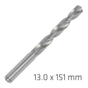 alpen pro hss 13mm drill din 338 rn 135 split point plastic wallet