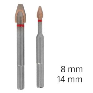 porcelain c protector drill bits 14.0mm 8.0 mm