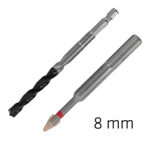 8.0mm porcelain & concrete c protector drill bit set tile