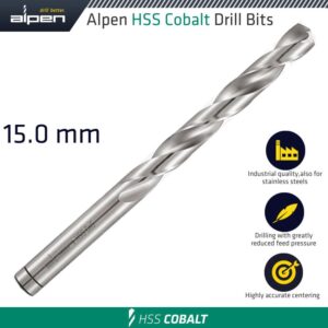 hss cobalt din 338 15mm bulk