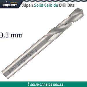 alpen solid carbide drill bit 3.3