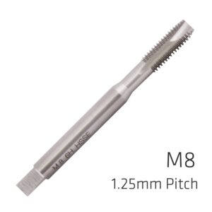 machine tap cobalt 8mm in pouch 1.25mm pitch