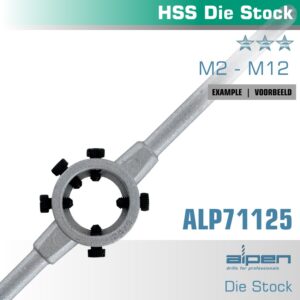 die stock 25x9mm in pouch hss