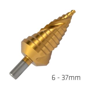 alpen step drill hss co5 tin 6 37mm