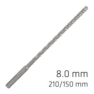 force x 8.0 x 210/150 sds plus rebar drill bit x4 cutting edges bulk