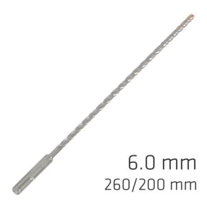 force x 6.0 x 260/200 sds plus rebar drill bit x4 cutting edges bulk