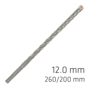 force x 12.0 x 260/200 sds plus rebar drill bit x4 cutting edges bul