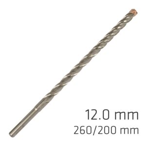 force x 12.0 x 260/200 sds plus rebar drill bit x4 cutting edges