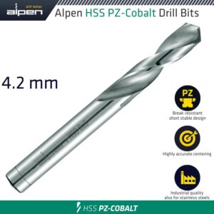 alpen cobalt drill short bulk 4.20mm