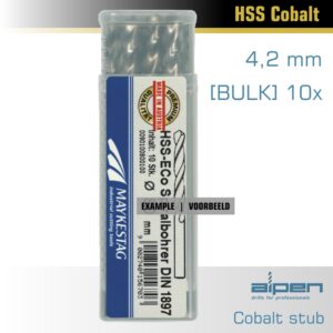 alpen cobalt drill short bulk 4.2mm