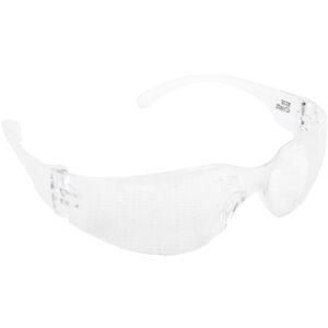 safety eyewear glasses clear ergonomic design in poly bag