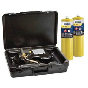 379726 bernzomatic max heat torch kit with 2 pro max cylinders bmc