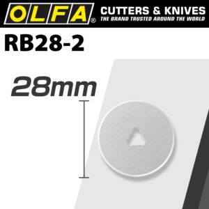 olfa blades rotary rb28 2 2/pack 28mm