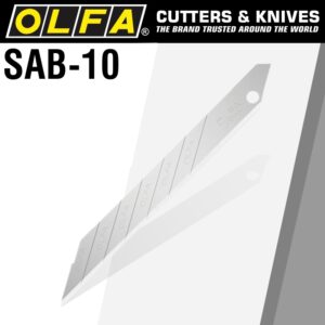 olfa blades for sac1 10/pk bulk sharper angled blades