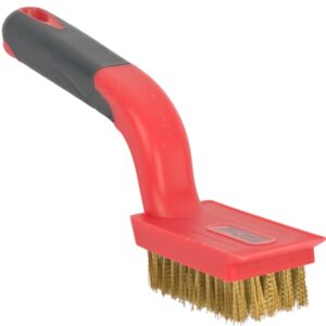 soft grip wide brass stripper brush 5 x 11 row tcw