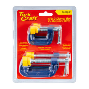 clamp c type 4pcs set kit 2 x 25 & 50mm