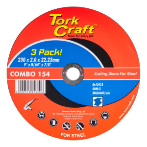 cutting disc (3 pk) steel 230x2.0x22.23mm (abr230s 1)