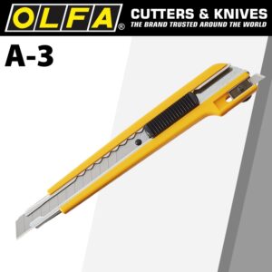 olfa two way cutter graphic knife c/w multiple blade reapp. system