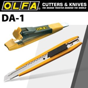 olfa knife incoporating snap off blade dispenser 9mm snap off cutter