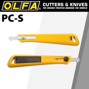 olfa plastic & laminate cutter 2 blades in handle