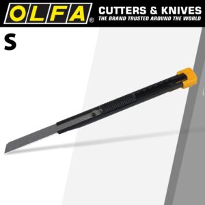 olfa model 's' compact cutter snap off knife all steel body