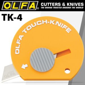 olfa touch knife 32 per pack on hang up display card