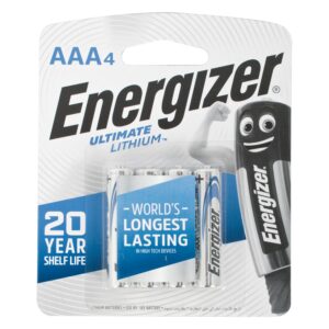 ultimate lithium battery aaa 4pack (mo 6) energizer