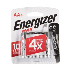 max aa battery 4pack (moq12) energizer