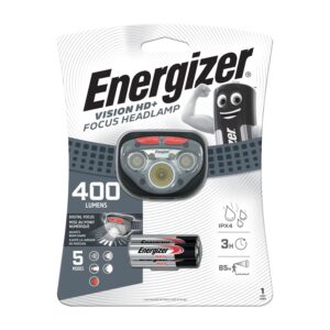 headlight 400lumens vision hd plus focus gray energizer