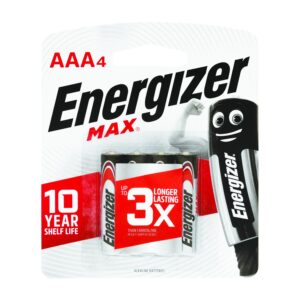 max aaa battery 4pack (moq12) energizer