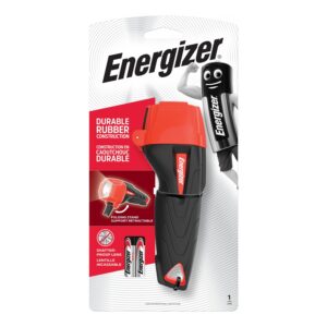 rubber flashlight x2aaa 60 lumens energizer torch